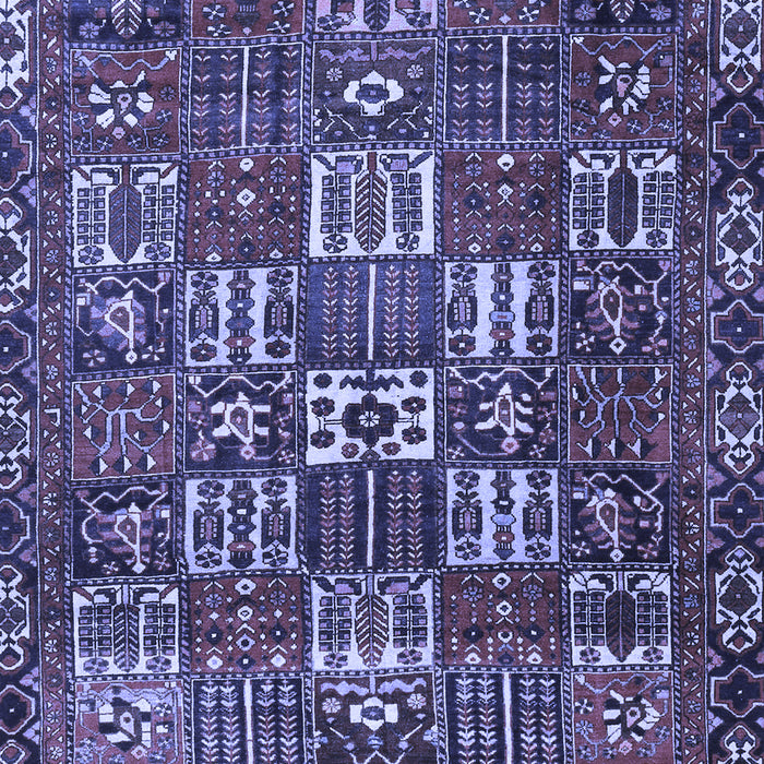 Machine Washable Persian Blue Traditional Rug, wshtr3803blu