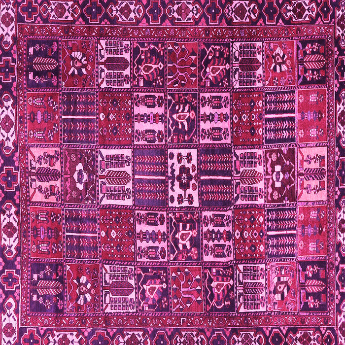 Square Persian Pink Traditional Rug, tr3803pnk