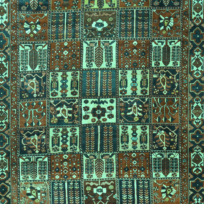 Machine Washable Persian Turquoise Traditional Area Rugs, wshtr3803turq