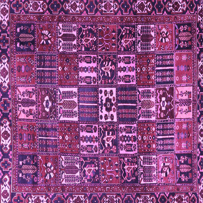 Square Persian Purple Traditional Rug, tr3803pur