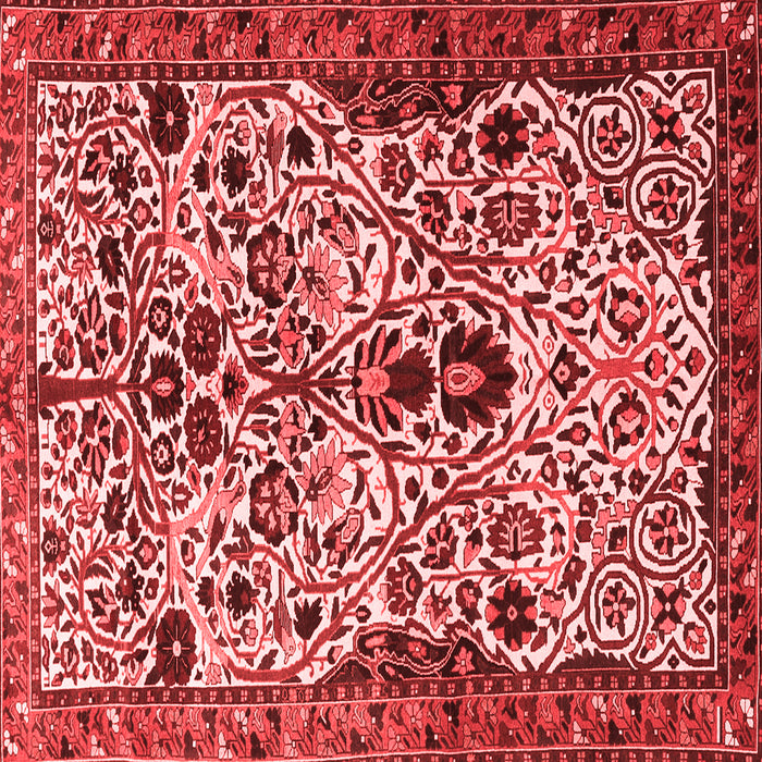 Machine Washable Persian Red Traditional Rug, wshtr3804red