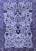 Machine Washable Persian Blue Traditional Rug, wshtr3804blu