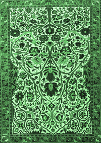 Persian Emerald Green Traditional Rug, tr3804emgrn