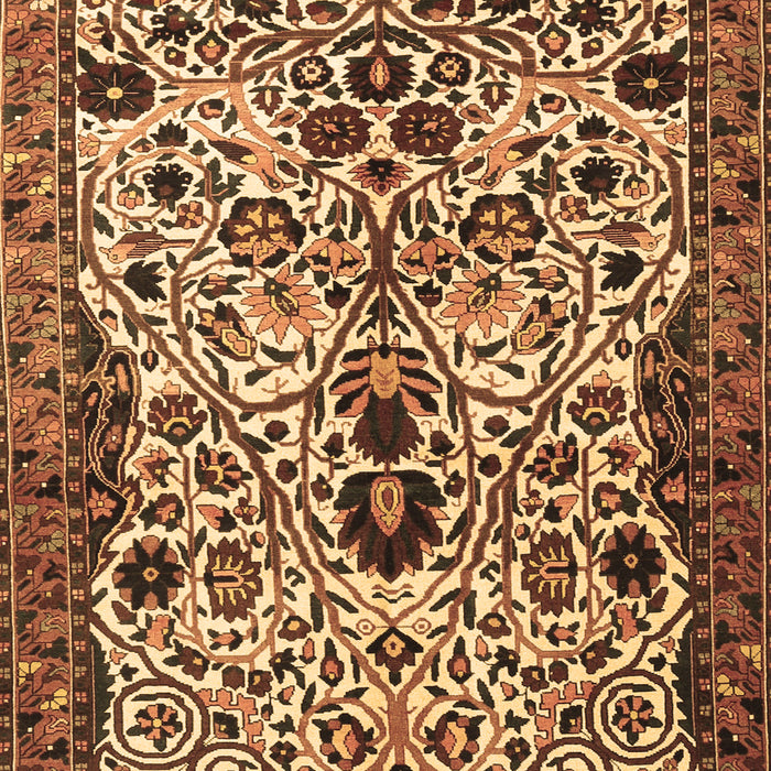 Machine Washable Persian Brown Traditional Rug, wshtr3804brn