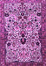 Machine Washable Persian Purple Traditional Area Rugs, wshtr3804pur