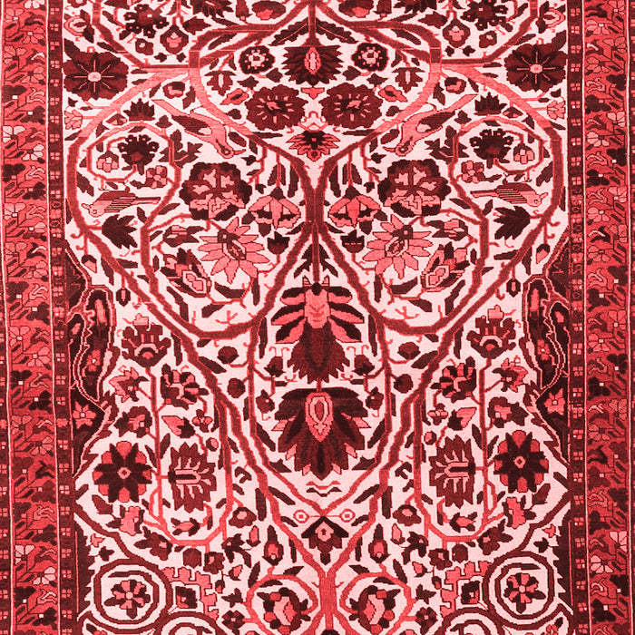 Machine Washable Persian Red Traditional Rug, wshtr3804red