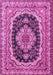 Medallion Pink Traditional Rug, tr3805pnk