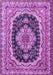 Medallion Purple Traditional Rug, tr3805pur