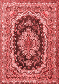 Medallion Red Traditional Rug, tr3805red