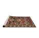 Sideview of Machine Washable Traditional Peru Brown Rug, wshtr3806