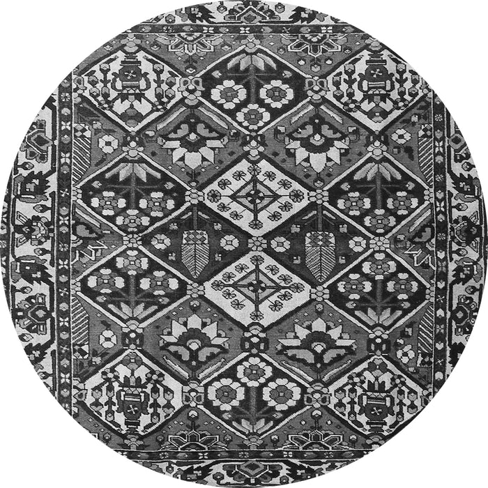 Machine Washable Persian Gray Traditional Rug, wshtr3806gry