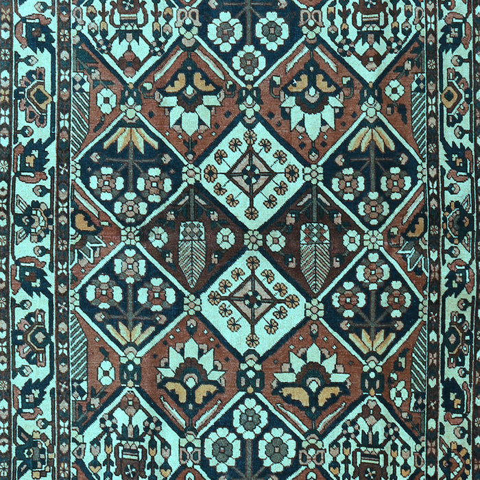 Machine Washable Persian Light Blue Traditional Rug, wshtr3806lblu
