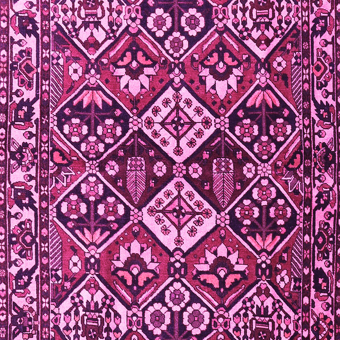 Machine Washable Persian Pink Traditional Rug, wshtr3806pnk