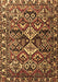 Machine Washable Persian Brown Traditional Rug, wshtr3806brn