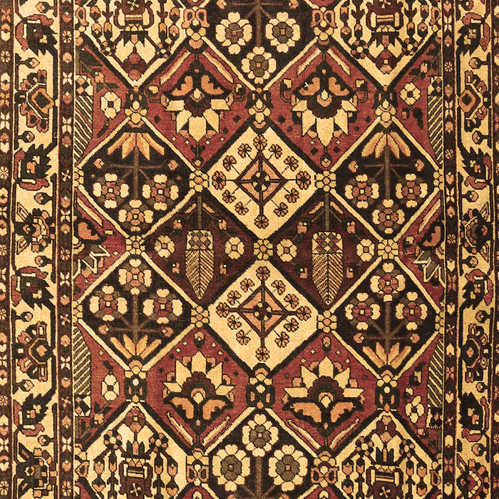 Machine Washable Persian Brown Traditional Rug, wshtr3806brn