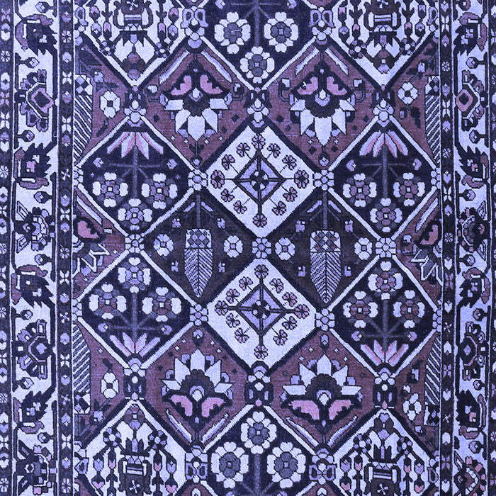Machine Washable Persian Blue Traditional Rug, wshtr3806blu