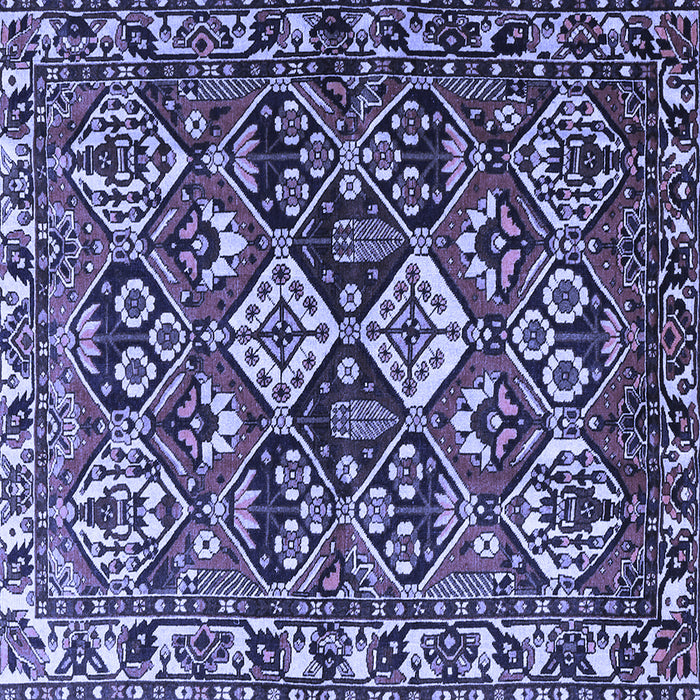 Square Persian Blue Traditional Rug, tr3806blu
