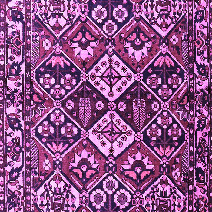 Machine Washable Persian Purple Traditional Area Rugs, wshtr3806pur