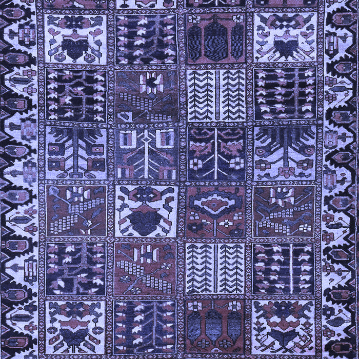 Machine Washable Persian Blue Traditional Rug, wshtr3807blu
