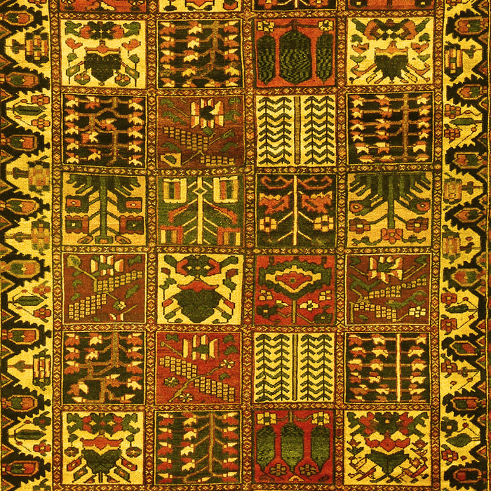 Machine Washable Persian Yellow Traditional Rug, wshtr3807yw