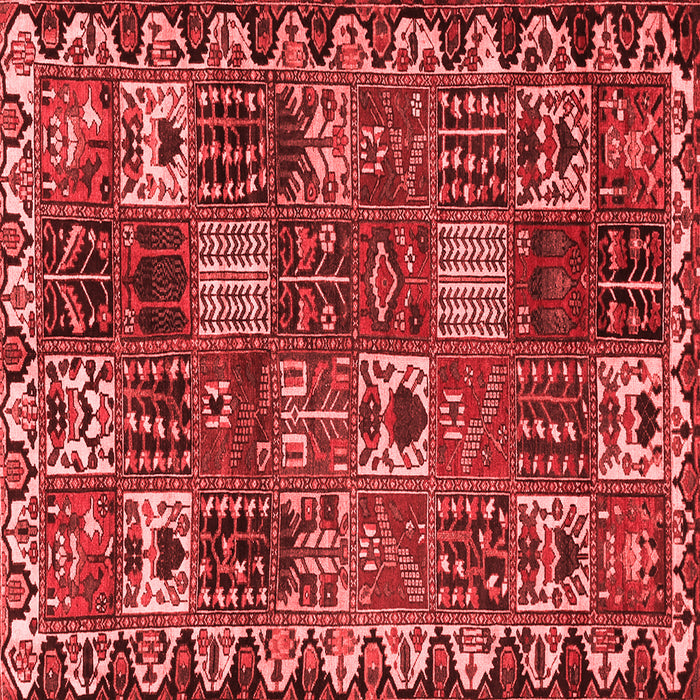 Machine Washable Persian Red Traditional Rug, wshtr3807red