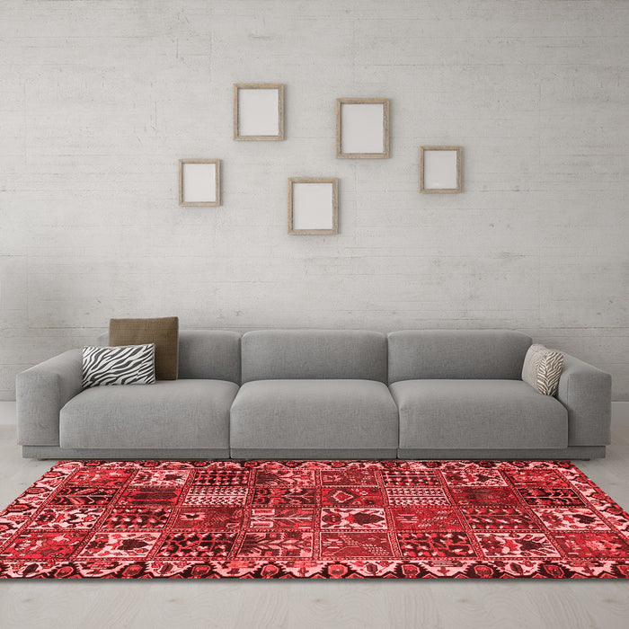 Traditional Red Washable Rugs