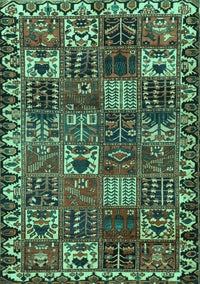 Persian Turquoise Traditional Rug, tr3807turq