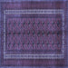 Square Persian Blue Traditional Rug, tr3808blu