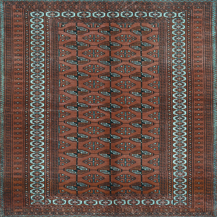 Square Persian Light Blue Traditional Rug, tr3808lblu