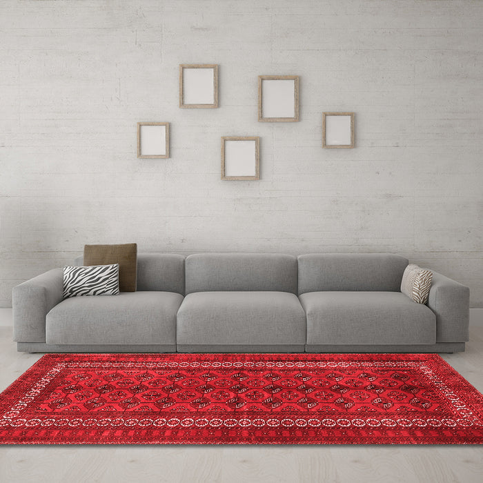 Traditional Red Washable Rugs