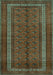 Persian Turquoise Traditional Rug, tr3808turq