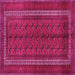 Square Persian Pink Traditional Rug, tr3808pnk