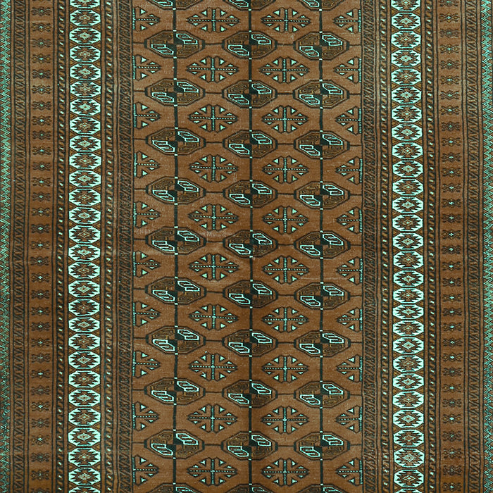 Machine Washable Persian Turquoise Traditional Area Rugs, wshtr3808turq