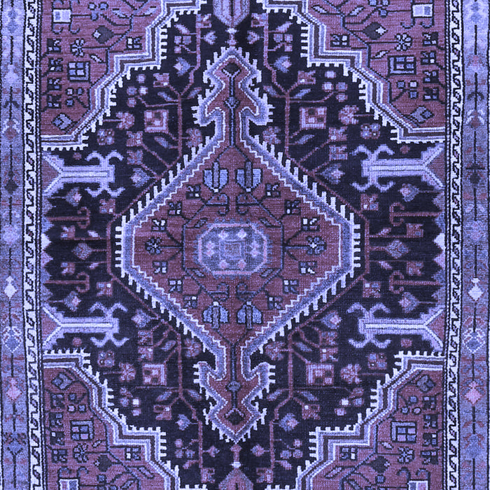 Machine Washable Persian Blue Traditional Rug, wshtr3809blu