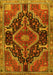 Machine Washable Persian Yellow Traditional Rug, wshtr3809yw