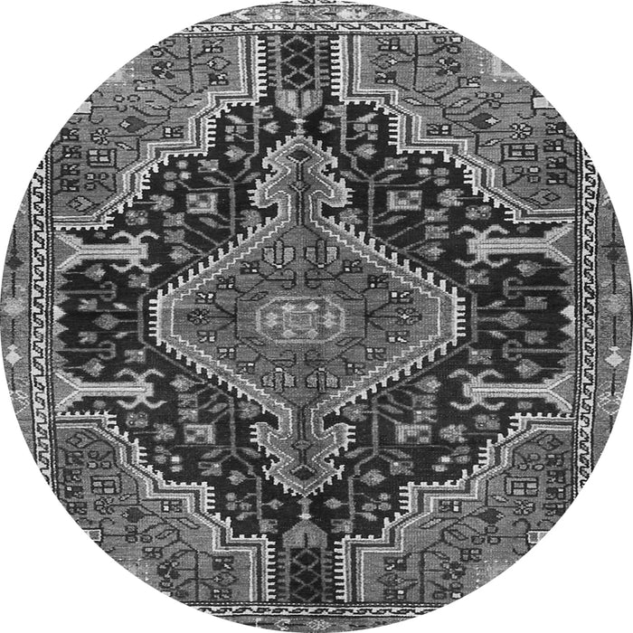 Square Persian Gray Traditional Rug, tr3809gry