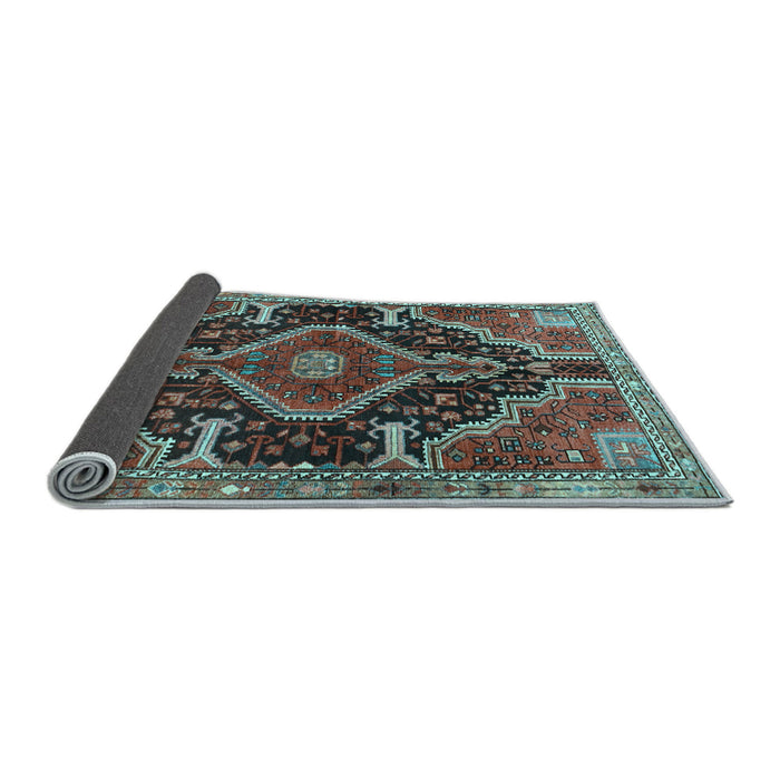 Sideview of Persian Light Blue Traditional Rug, tr3809lblu