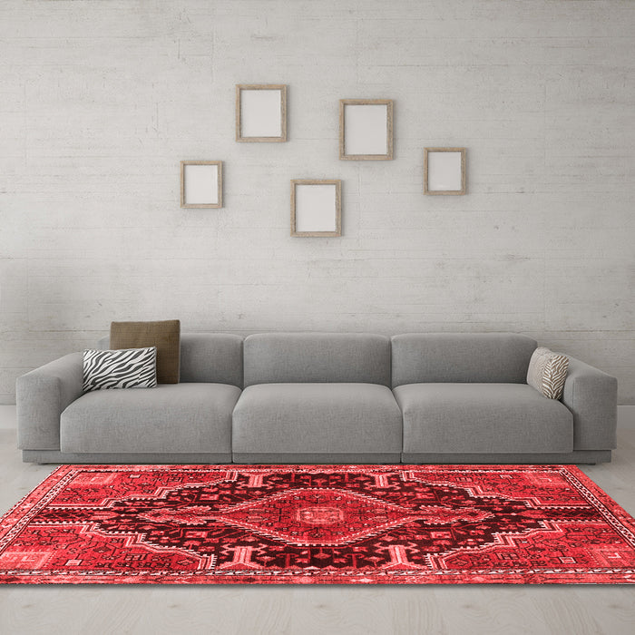 Traditional Red Washable Rugs