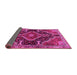 Sideview of Persian Pink Traditional Rug, tr3809pnk