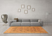 Machine Washable Persian Orange Traditional Area Rugs in a Living Room, wshtr380org