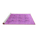 Sideview of Machine Washable Persian Purple Traditional Area Rugs, wshtr380pur