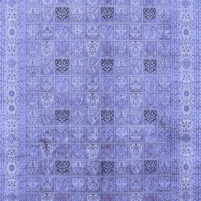Machine Washable Persian Blue Traditional Rug, wshtr380blu