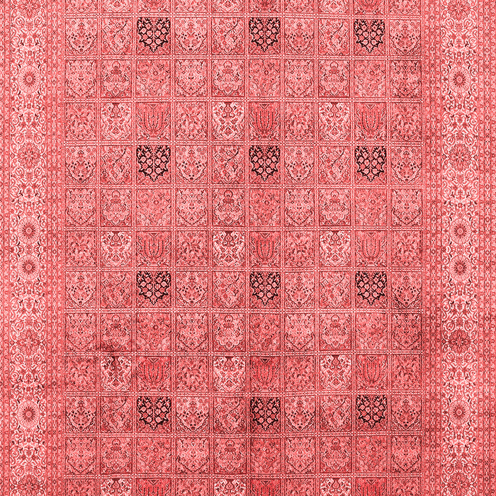 Machine Washable Persian Red Traditional Rug, wshtr380red
