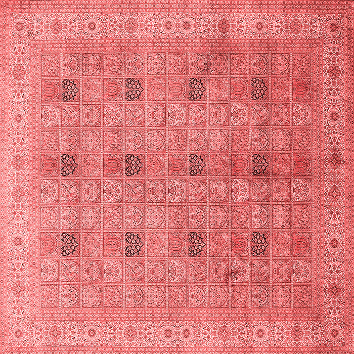 Machine Washable Persian Red Traditional Rug, wshtr380red