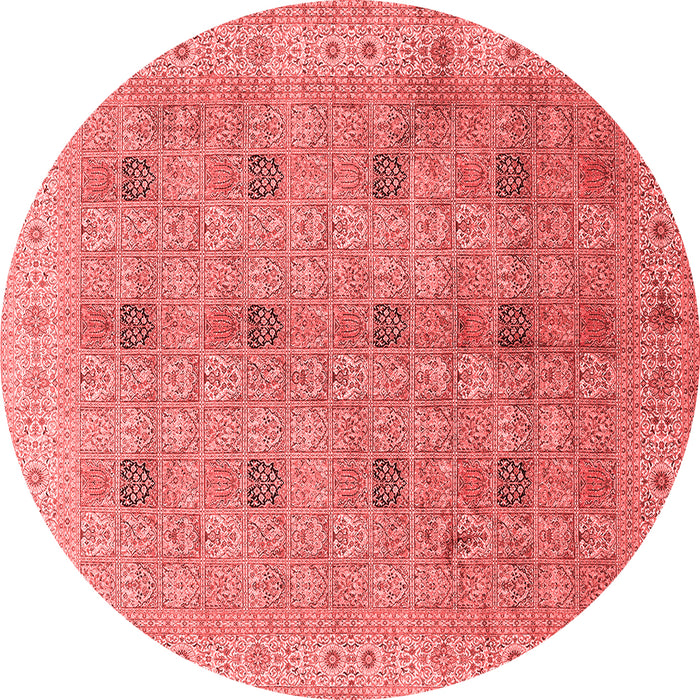 Machine Washable Persian Red Traditional Rug, wshtr380red