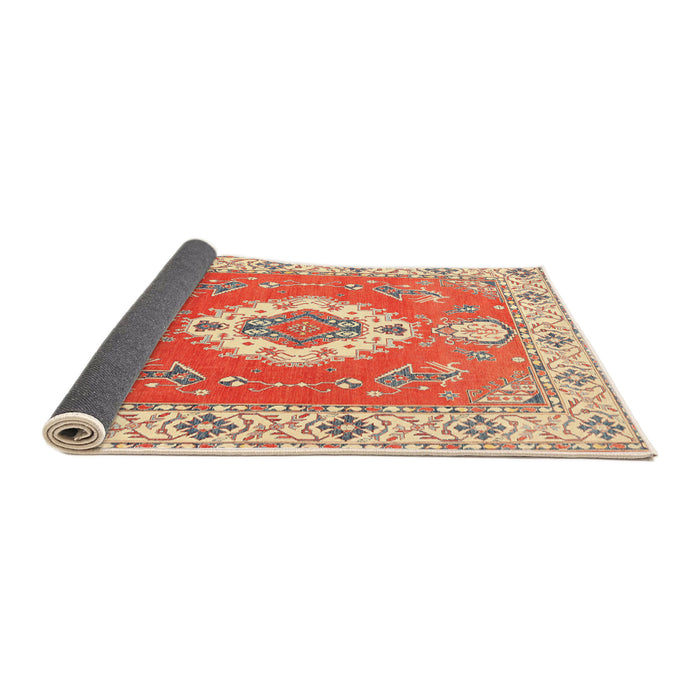 Sideview of Traditional Red Medallion Rug, tr381