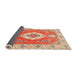 Sideview of Traditional Red Medallion Rug, tr381