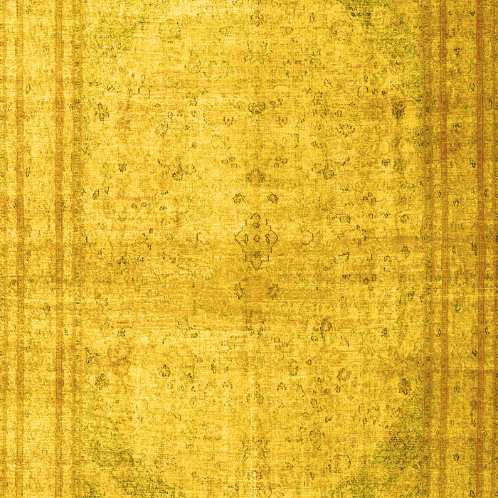 Machine Washable Persian Yellow Traditional Rug, wshtr3810yw