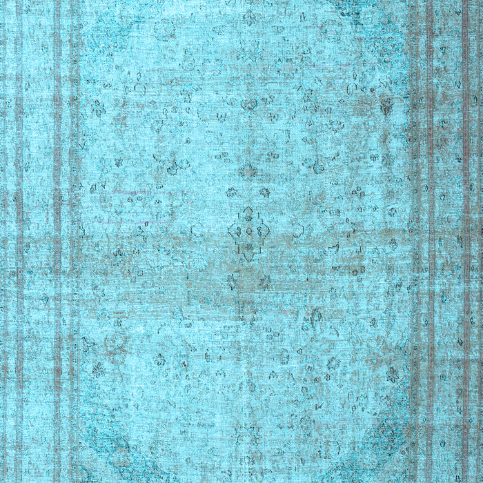Machine Washable Persian Light Blue Traditional Rug, wshtr3810lblu