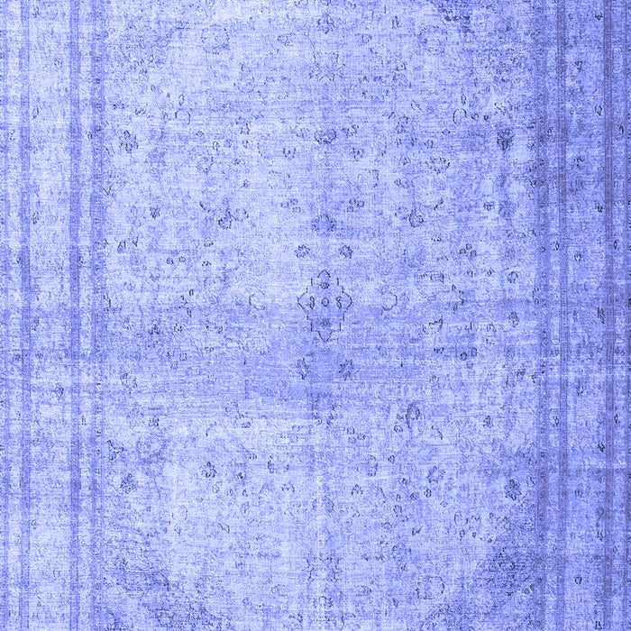 Machine Washable Persian Blue Traditional Rug, wshtr3810blu